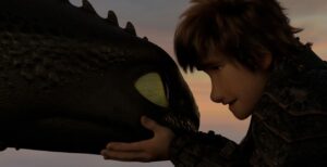 Toothless and Hiccup in How To Train Your Dragon 3