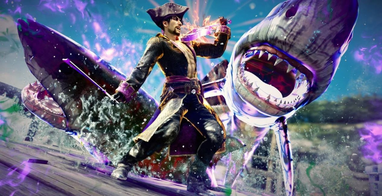 Majima using Sea Dog style in Like a Dragon Pirate Yakuza in Hawaii 
