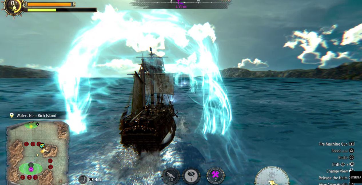 Ship play in Like a Dragon Pirate Yakuza in Hawaii 