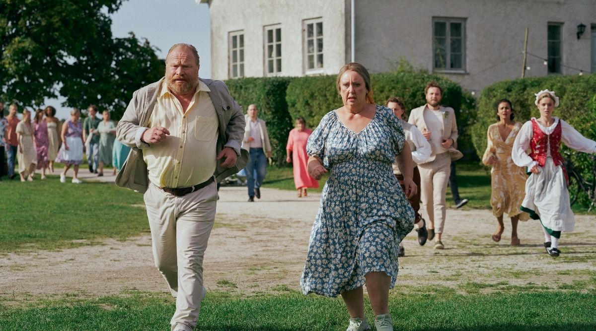 Everyone in Love Forever running and looking mad