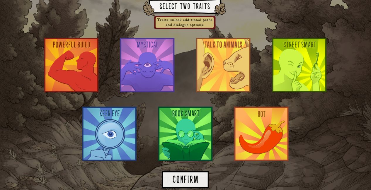 Black Tabby Games' Scarlet Hollow Gets Major Update 1 Scarlet Hollow traits menu