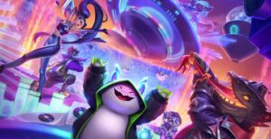 TFT Set 14 Cyber City Keyart