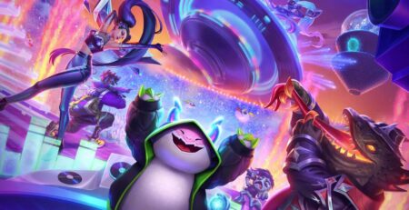 TFT Set 14 Cyber City Keyart