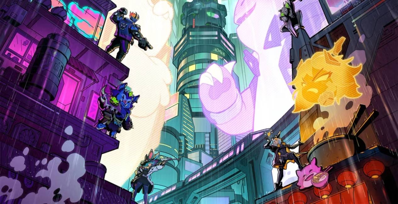 TFT Set 14 Cyber City keyart