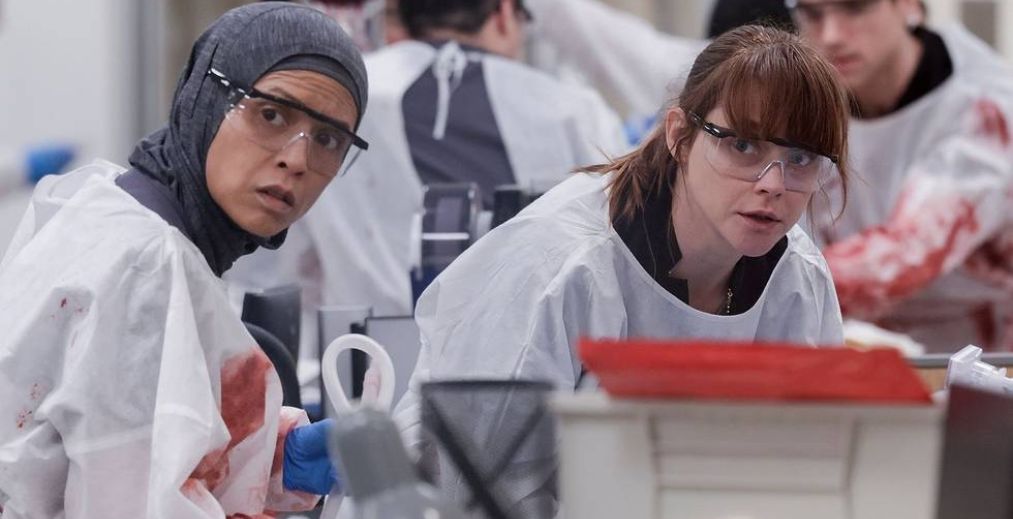 Perlah and Dr. McKay in The Pitt Episode 13 