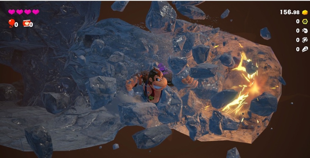 A scene from Donkey Kong Bananza