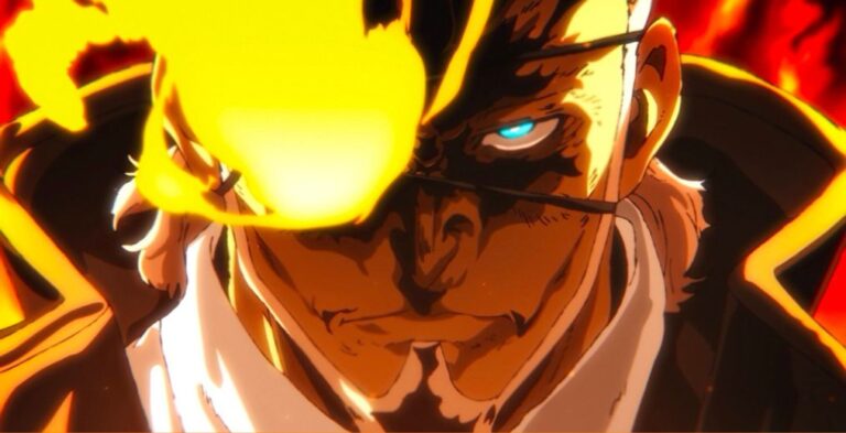 Burns in Fire Force Season 3 Episode 3