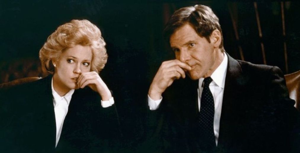 Melanie Griffith and Harrison Ford in Working Girl