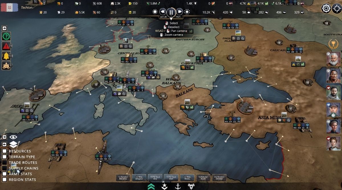 Kaiserpunk Europe World Map