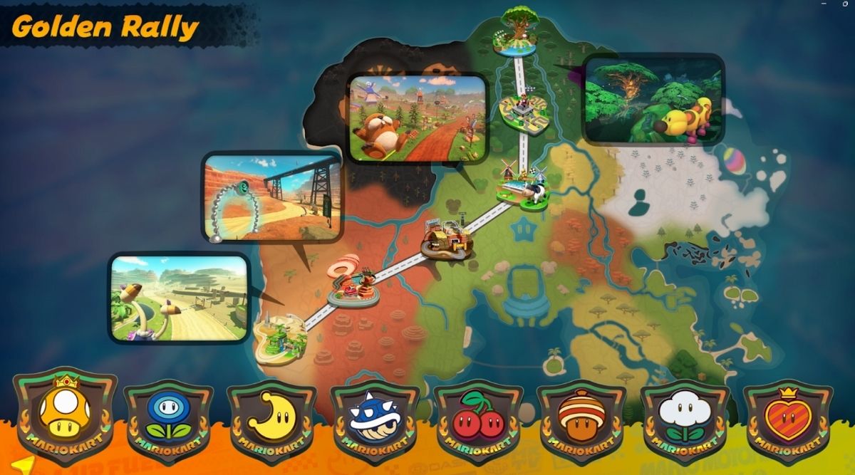 Mario Kart World Map