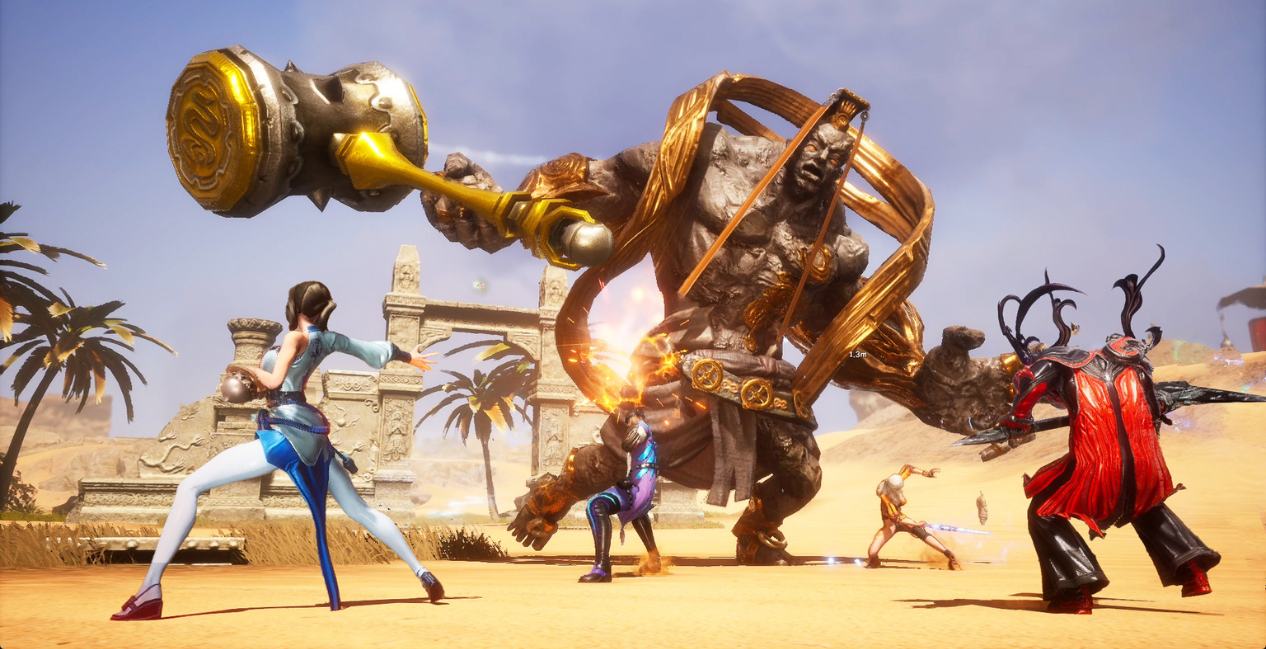 NC America's Blade & Soul Neo boss battle screenshot.