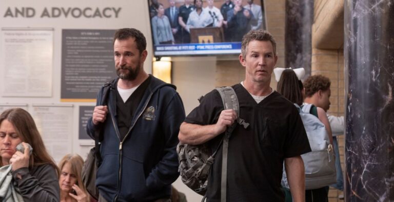 Dr. Robby and Dr. Abbott in The Pitt Episode 15