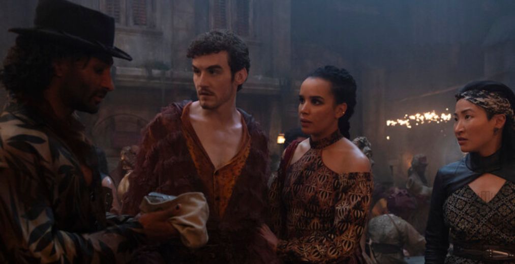 Mat, Nynaeve, and Min in Tanchico