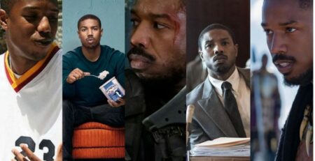 Michael B Jordan in various movies he has starred in