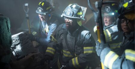 Aisha Hinds in 9-1-1 Season 8 Episode 18