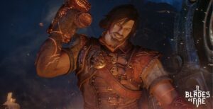 REVIEW: ‘Blades of Fire’ Is A Well-Crafted Adventure Aran de Lira pounding away in Blades of Fire