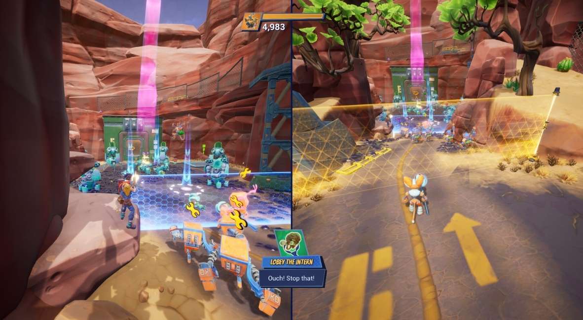 Chip 'n Claws vs Brainiods promotional game still