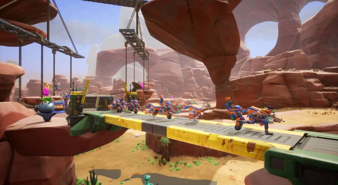 Chip 'n Claws vs Brainioids promotional game still from Snapshot Games