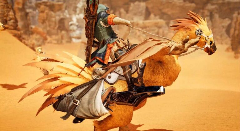 Final Fantasy XIV x Monster Hunter Wilds promotional image