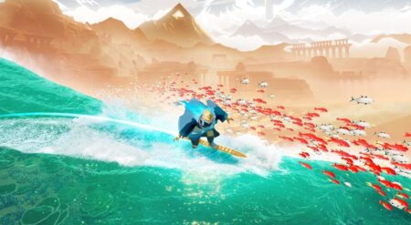 Giant Squid’s Creative Director Talks Leaving The World A Little Better With ‘Sword Of The Sea’ Sword of the Sea promotional key art from giant Squid