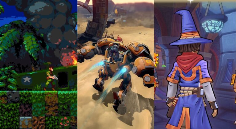 Key art from the games Wolfhound, Starbites, and Ravenwood Academy, featured at PAX West.