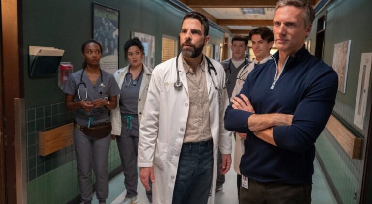 Wolf, Nichols, and the team in Brilliant Minds Season 2 Episode 1