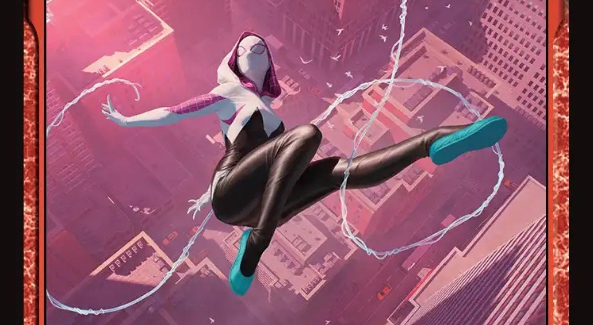 The Magic: The Gathering/Spider-Man card of Spider-Gwen