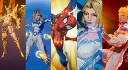4 Great ‘Marvel Rivals’ Heroes to Team Up With Angela Key art featuring Angela, the Invisible Women, Spider-Man, Emma Frost, and the Human Torch in the game Marvel Rivals