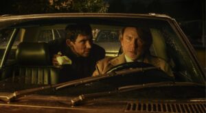 Josh O'Connor and Daniel Craig in Wake Up Dead Man: A Knives Out Mystery