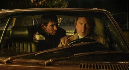 Josh O'Connor and Daniel Craig in Wake Up Dead Man: A Knives Out Mystery