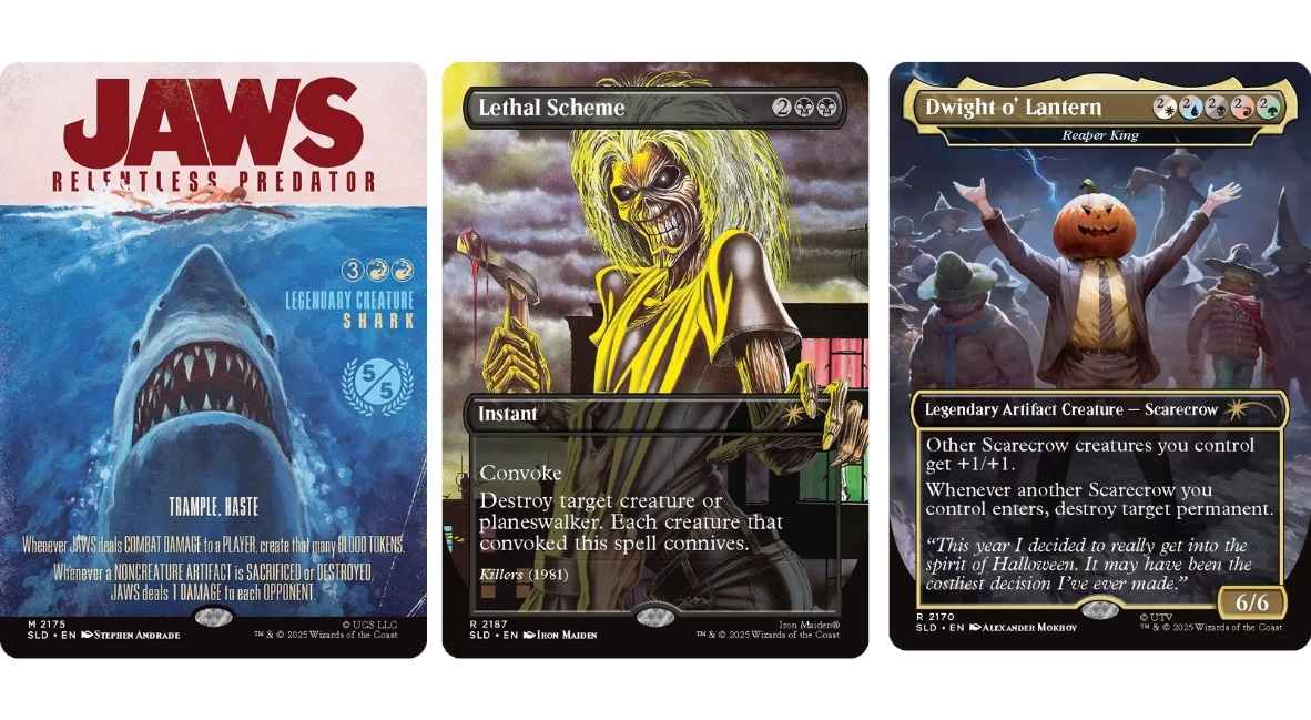 Secret Lair Secret Scare Superdrop cards.