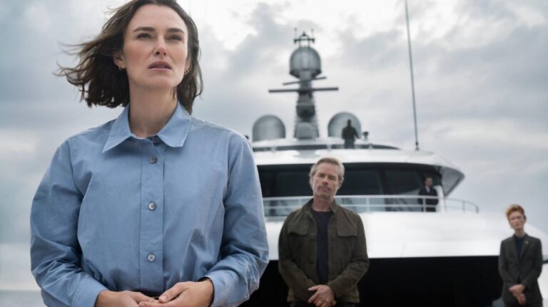 REVIEW: Keira Knightley Keeps ‘The Woman In Cabin 10’ Afloat The Woman in Cabin 10 promotional image from Netflix.