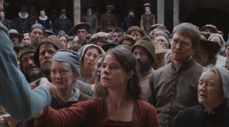 Jessie Buckley and Joe Alwyn in Hamnet