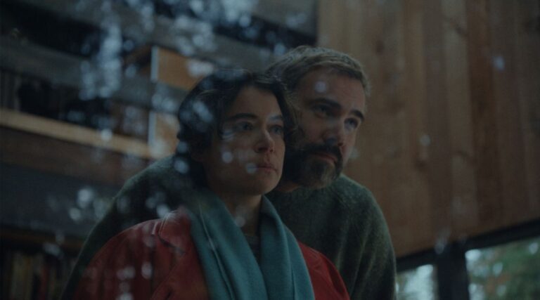 Rossif Sutherland and Tatiana Maslany in Keeper (2025)
