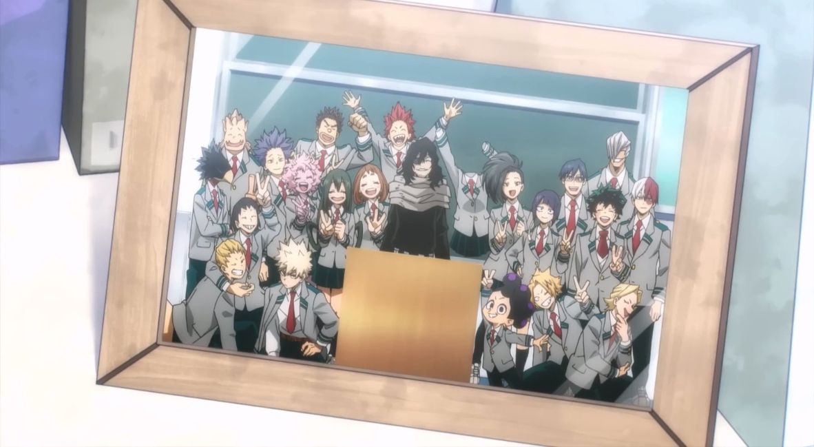 REVIEW: ‘My Hero Academia’ Episode 169 — “The Girl Who Loves Smiles” 3 A class photo ends My Hero Academia Episode 169