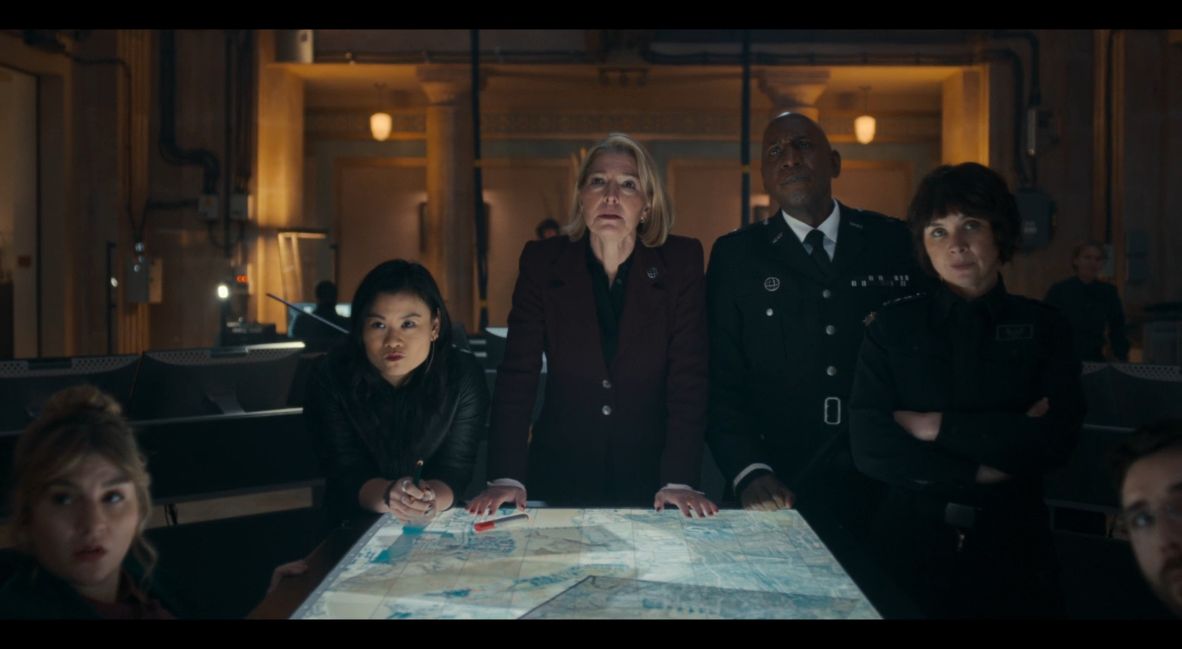 The UNIT team in The War Between the Land and the Sea Episode 2