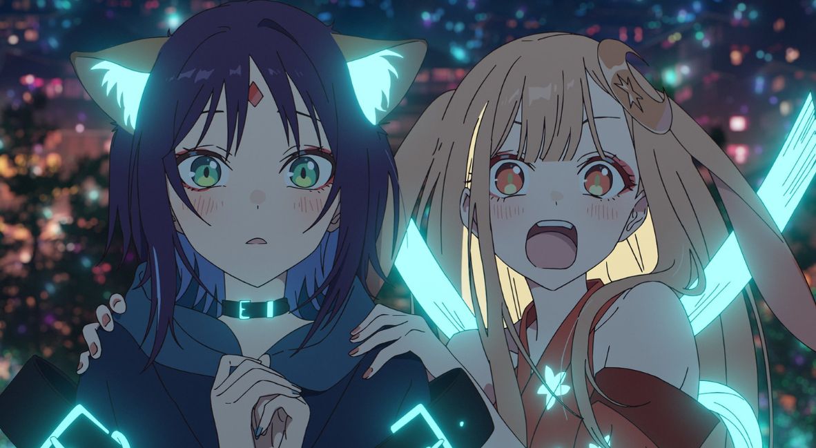 Iroha and Kaguya in the virtual world