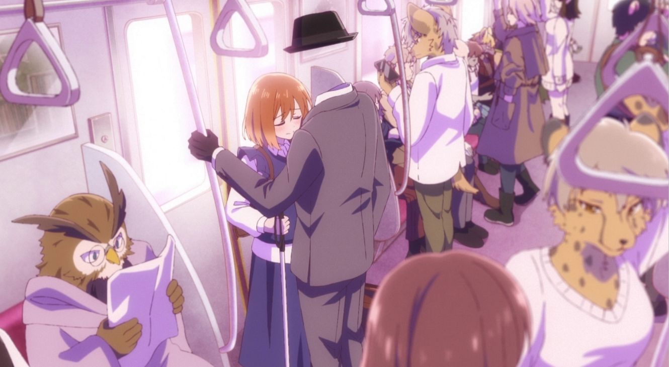 Tounome and Yaku in The Invisible Man and His Soon to Be Wife Episode 3