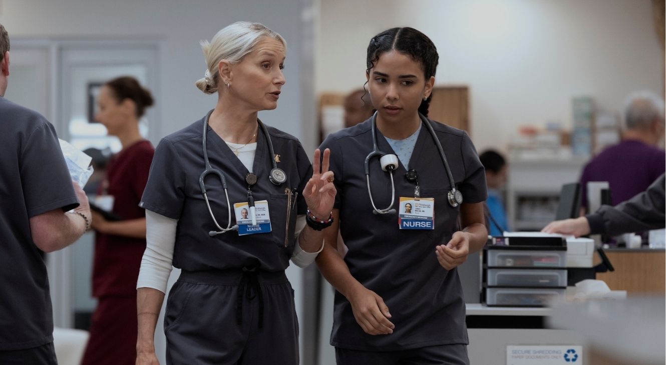 Dana and Emma in The Pitt Season 2 Episode 3