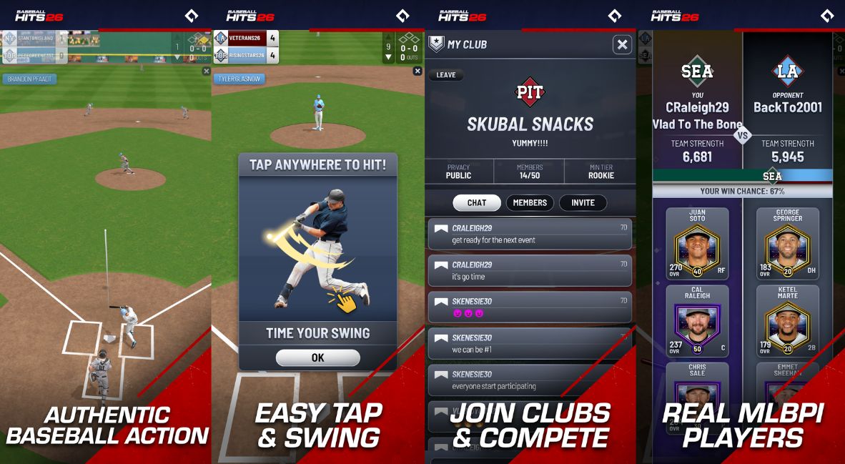 New Mobile Title Baseball Hits 26 Lets You Play Baseball On The Go 1 Baseball Hits 26 promotional image from Ares Interactive and Baseball Hits 26