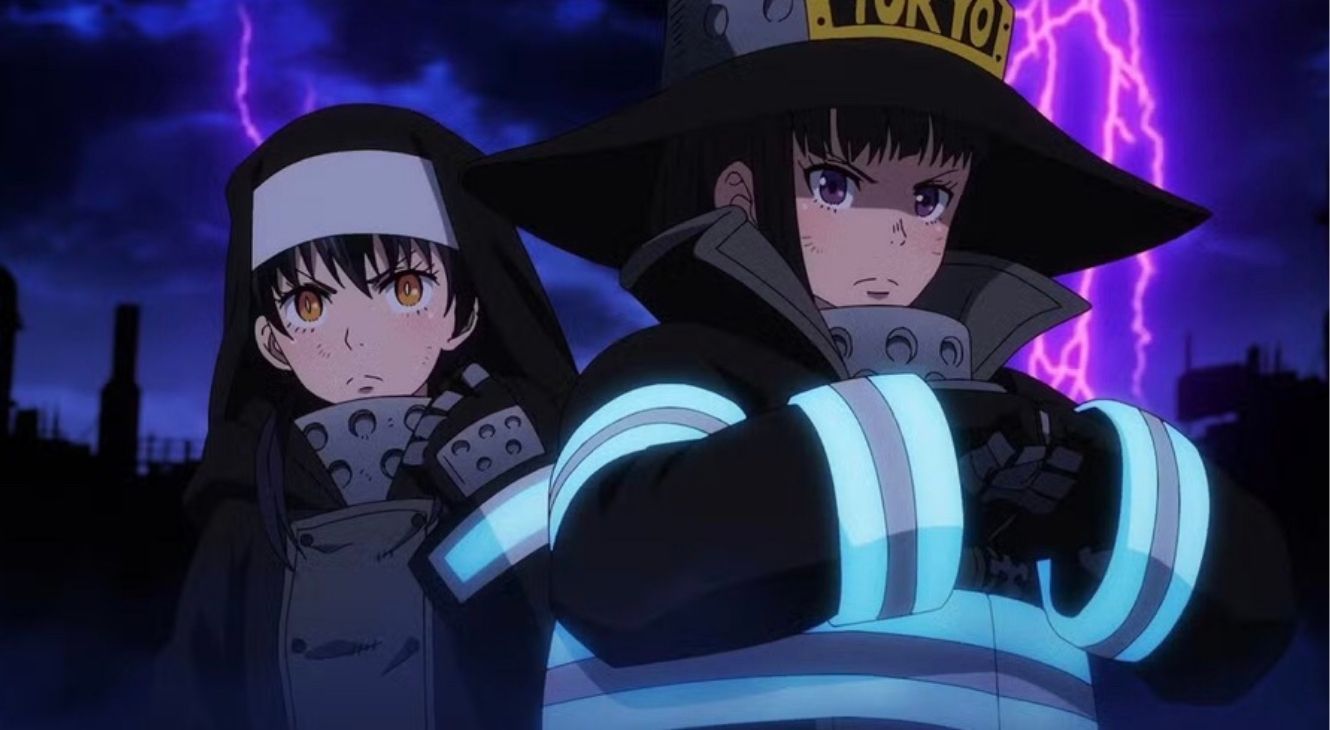 Tamaki and Maki in Fire Force Season 3 Episode 20