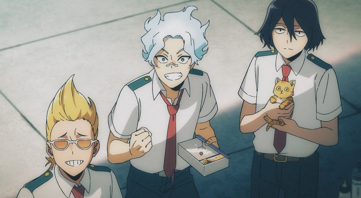 Yamada, Shirakumo, and Aizawa in My Hero Academia Vigilantes 