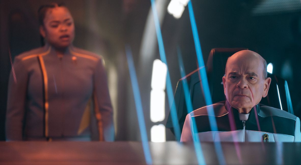 SAM and the Doctor in Starfleet Academy Episode 8