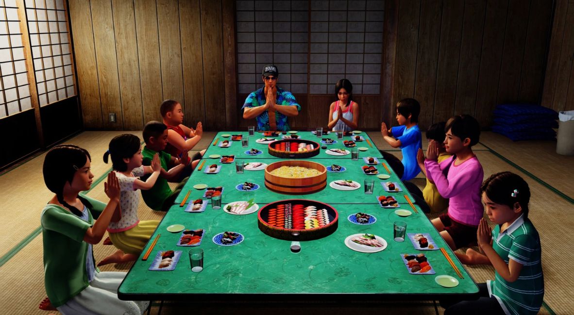 REVIEW: 'Yakuza Kiwami 3 + Dark Ties' Is A Mixed Bag 1 Kiryu and the children at the Morning Glory Orphanage