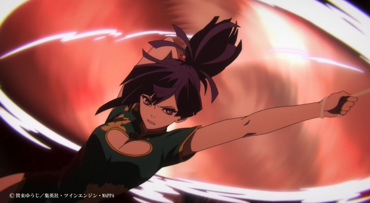Yuzuriha mid battle against Ran