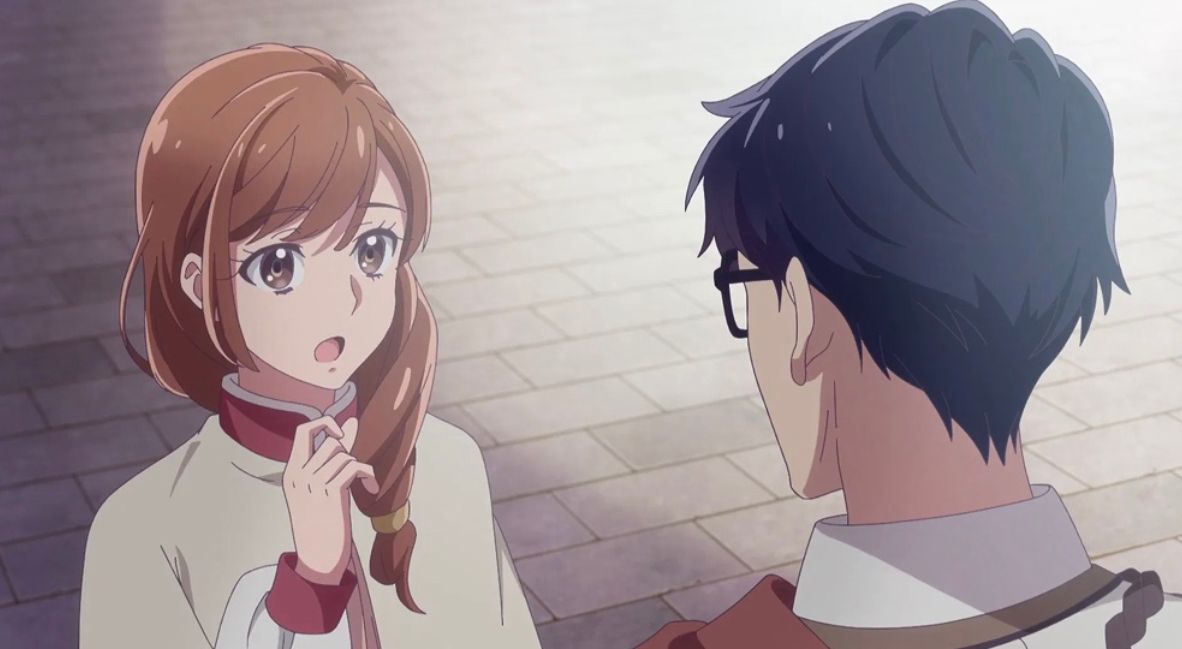 REVIEW: 'Isekai Office Worker: The Other World’s Books Depend On The Bean Counter’ Season 1 Struggles To Portray Love 3 Yua and Kondou in Isekai Office Worker Season 1 streaming on Crunchyroll