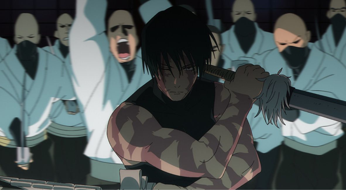 Maki fights against the Zenin clan