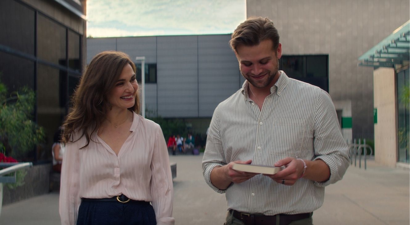 REVIEW: 'Vladimir (2026)' Is A Horny Descent Into Delusion And Self-Obsession 1 Rachel Weisz and Leo Woodall in Vladimir (2026)