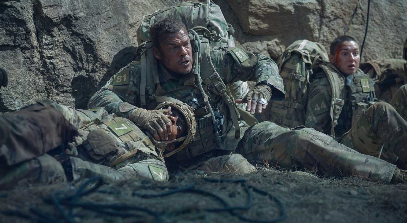 Alan Ritchson in War Machine