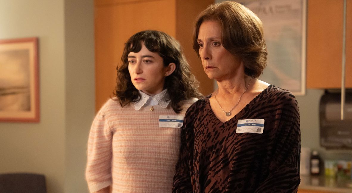 Abby Quinn and Laurie Metcalf as Natalie and Linda